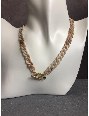 COLLIER EN ACIER ET RESINE...