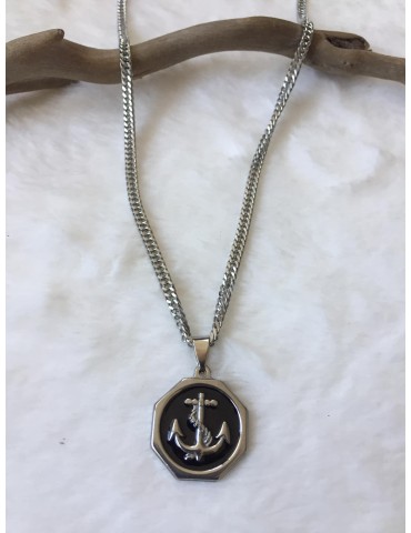 COLLIER HOMME  EN ACIER...