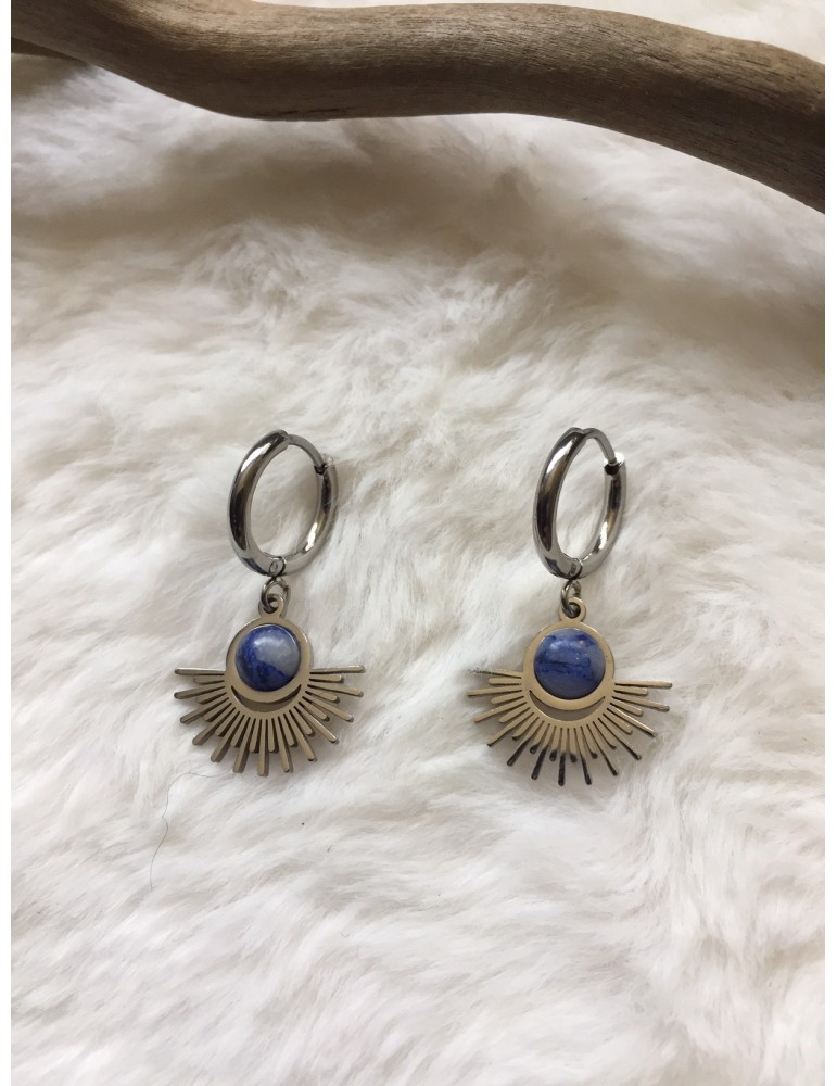 Boucles D'Oreilles Créoles Originales – Acier Inoxydable – Argenté – Neuves