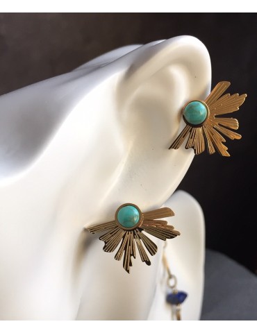 BOUCLE D'OREILLE  EN ACIER...
