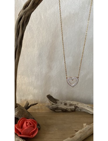 COLLIER EN ACIER  COEUR...